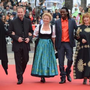 Inge Maux Ulrich Seidl Margarete Tiesel and Peter Kazungu at event of Paradies Liebe 2012