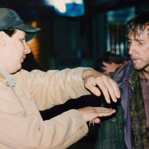 Andy Fleming directing Arthur Senzy on the set of The Craft