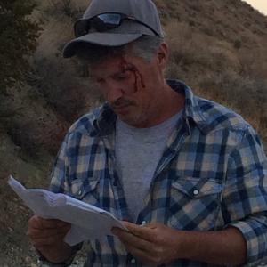 Jack Serino looking over his lines in the film Mercy