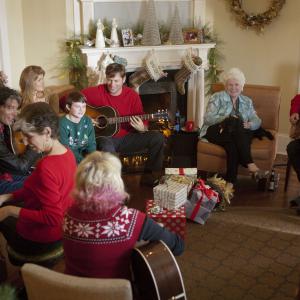 Still of Harry Connick Jr., Fionnula Flanagan, Lyle Lovett, Connie Britton, Charlie Sexton, Marcia Ball and Chandler Canterbury in Angels Sing (2013)