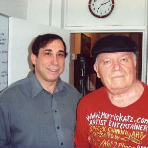 Morris Katz (R) with director Abe Shainberg (L)