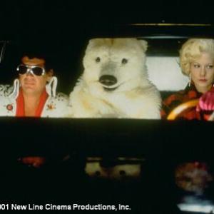 Garry Shandling, Warren Beatty (in bear suit) and Jenna Elfman