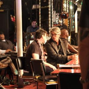 JD Shapiro directing Eric Roberts in The Best Thanksgiving Ever