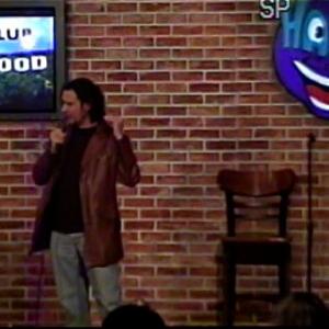 J.D. Shapiro doing standup at Ha Ha Comedy Club