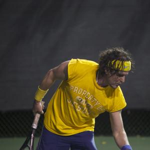 JD Shapiro relaxing playing tennis