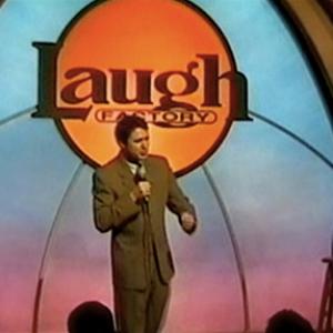 JD Shapiro performing standup at The Laugh Factory in Los Angeles