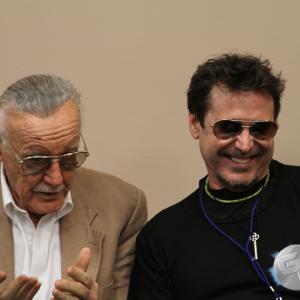 Stan Lee & J.D. Shapiro at press conference