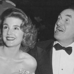 Karen Sharpe and Jack L Warner celebrate the premiere of The High and the Mighty