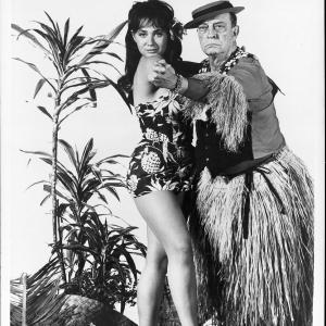 Still of Buster Keaton and Bobbie Shaw Chance in How to Stuff a Wild Bikini 1965