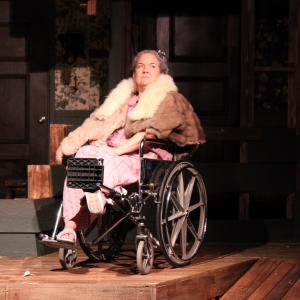 Sheila Shaw as Margaret Fielding in the play Verdigris 2015