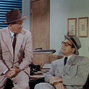 Still of George Reeves and Robert Shayne in Adventures of Superman 1952