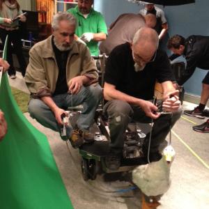 On the set of TED with Norman Tempia puppeteering the fighting duck!