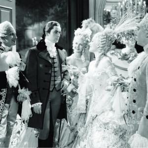 Still of Tyrone Power Anita Louise Joseph Schildkraut and Norma Shearer in Marie Antoinette 1938