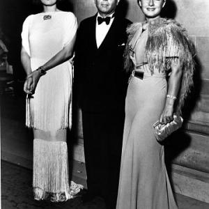 Marlene Dietrich, Max Reinhardt, Norma Shearer. c. 1930.