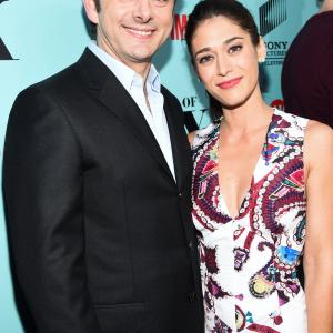 Lizzy Caplan and Michael Sheen at event of Masters of Sex (2013)