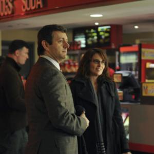 Still of Tina Fey and Michael Sheen in 30 Rock 2006