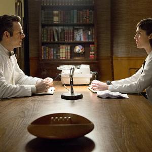Still of Lizzy Caplan and Michael Sheen in Masters of Sex All Together Now 2013