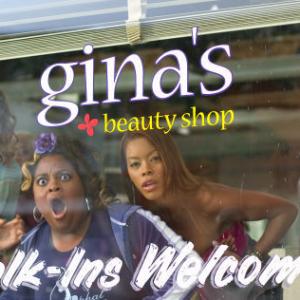 Lynn (ALICIA SILVERSTONE), Ida (SHERRI SHEPHERD), and Chanel (GOLDEN BROOKS) mind someone else's business in MGM Pictures' comedy BEAUTY SHOP.