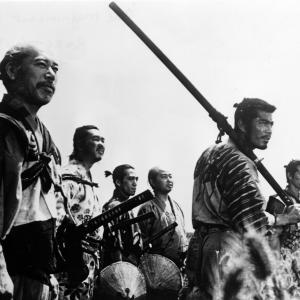 Still of Toshir Mifune and Takashi Shimura in Septyni samurajai 1954