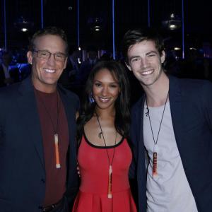 CW Upfronts Party 15 May 2014 w Candice Patton and Grant Gustin