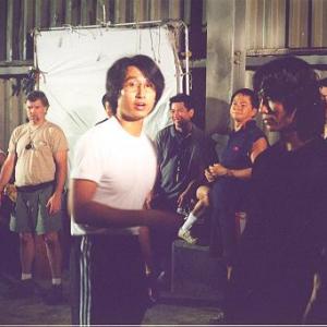 Coordinating a scene with Robin Shou in The Lost Time