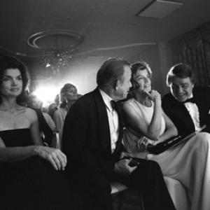 Eunice Kennedy Shriver Bill Walton Jacqueline Kennedy and Sargent Shriver at a fashion show to benefit the Special Olympics