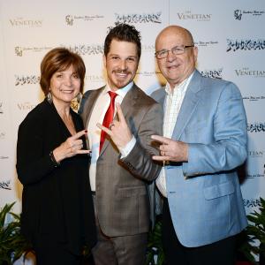 Mark Shunock with parents Cathy and George. Rock of Ages Opening Night. January 5, 2013