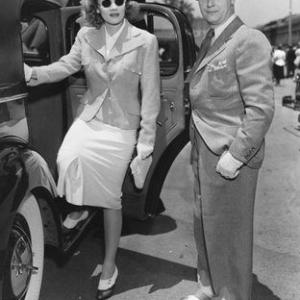 Marlene Dietrich with husband Rudolph Sieber in Pasadena CA