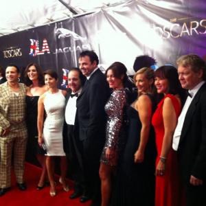 Cast and director of British Hustle on the red carpet at The Toscars Gala
