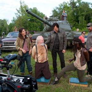 The Walking Dead Season 4  Midseason Finale Director Ernest Dickerson Senoia GA Summer 2013