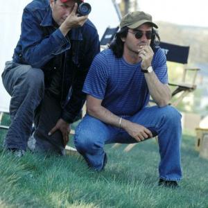 Writer/director Brad Silberling (right) looks over a shot with cinematographer Phedon Papamichael (left)