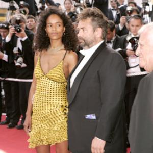 Luc Besson and Virginie Silla at event of Srekas 2 2004