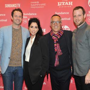 Trevor Groth, Sarah Silverman, Adam Salky and John Cooper at event of I Smile Back (2015)