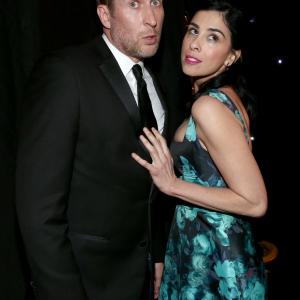 Comedians Scott Aukerman L and Sarah Silverman attend the 4th Annual Critics Choice Television Awards at The Beverly Hilton Hotel on June 19 2014 in Beverly Hills California