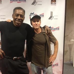 with costar Ernie Hudson  premiere of 110 Stories