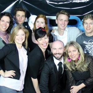 Tim Simek with cast of Gossip Boy at season two screening March 2013