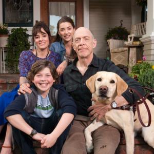 Still of Parker Posey JK Simmons Eli Baker and Ava DelucaVerley in Growing Up Fisher 2014