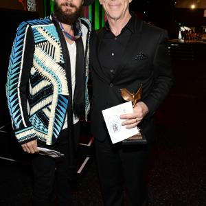 Jared Leto and JK Simmons at event of 30th Annual Film Independent Spirit Awards 2015
