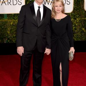 Michelle Schumacher and J.K. Simmons at event of The 72nd Annual Golden Globe Awards (2015)