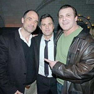 Elias Kotes and Mark Ruffalo and Kenny Simmons at the Zodiac after party New york city!