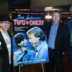 JAY JOHNSON THE TWO AND ONLY! Premiere at the Egyptian Theater in Hollywood Producer Marjorie Engesser Director Bryan W Simon Jay Johnson and Q  A Moderator Christopher Lockhart stand by a poster for the film