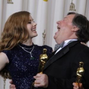 Backstage at the Oscars with presenter Amy Adams