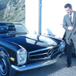 Jeff Griggs on the set of Mercedes Shoot for Mercedes SL