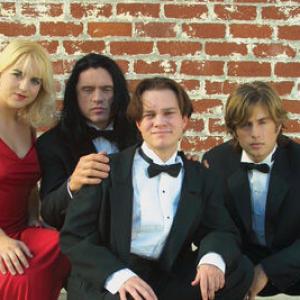 Still of Greg Sestero, Philip Haldiman, Tommy Wiseau and Juliette Danielle in The Room (2003)