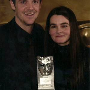 After presenting Shirley Henderson with a Scottish BAFTA for her performance in 'Frozen', Glasgow 2005.
