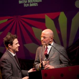 Presenting Jacques Audiard with the award for Best Foreign Film at the 2010 British Independent Film Awards
