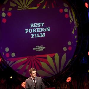 Presenting the award for Best Foreign Film at the 2010 British Independent Film Awards