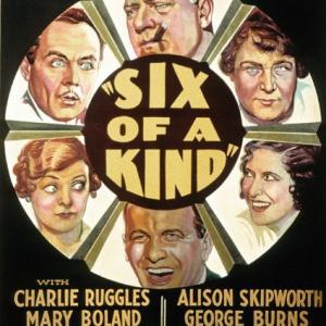 WC Fields Gracie Allen Mary Boland George Burns Charles Ruggles and Alison Skipworth in Six of a Kind 1934
