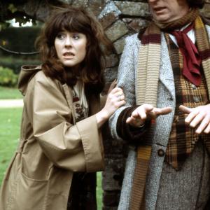 Still of Tom Baker and Elisabeth Sladen in Doctor Who 1963