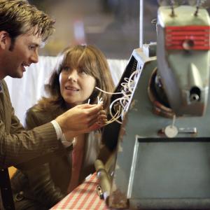 Still of Elisabeth Sladen and David Tennant in Doctor Who (2005)